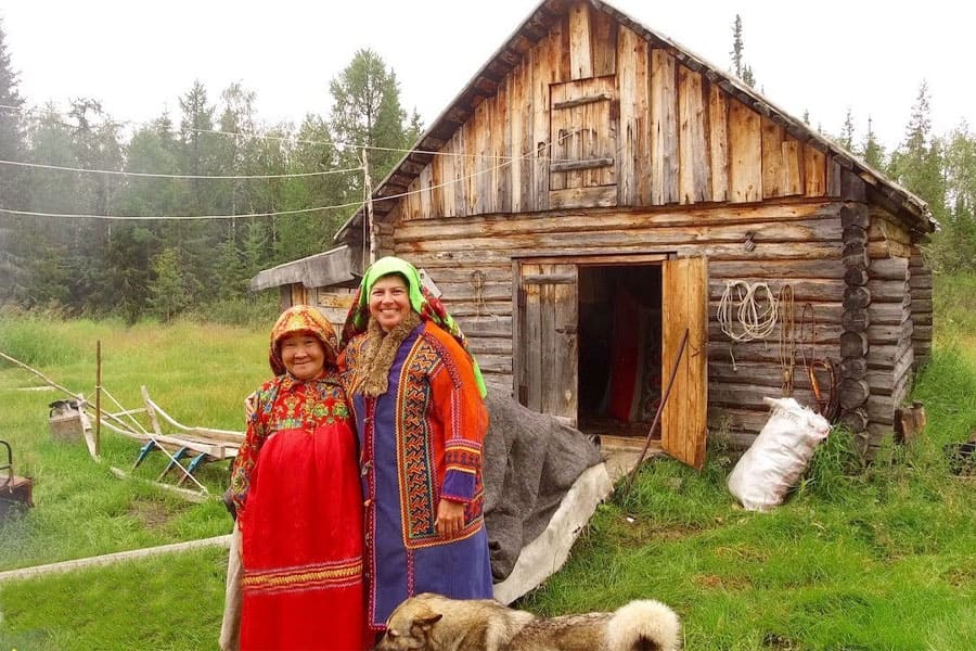 Реакция собаки на медведя. Быт народов Ханты. Рыбалка (часть 5)